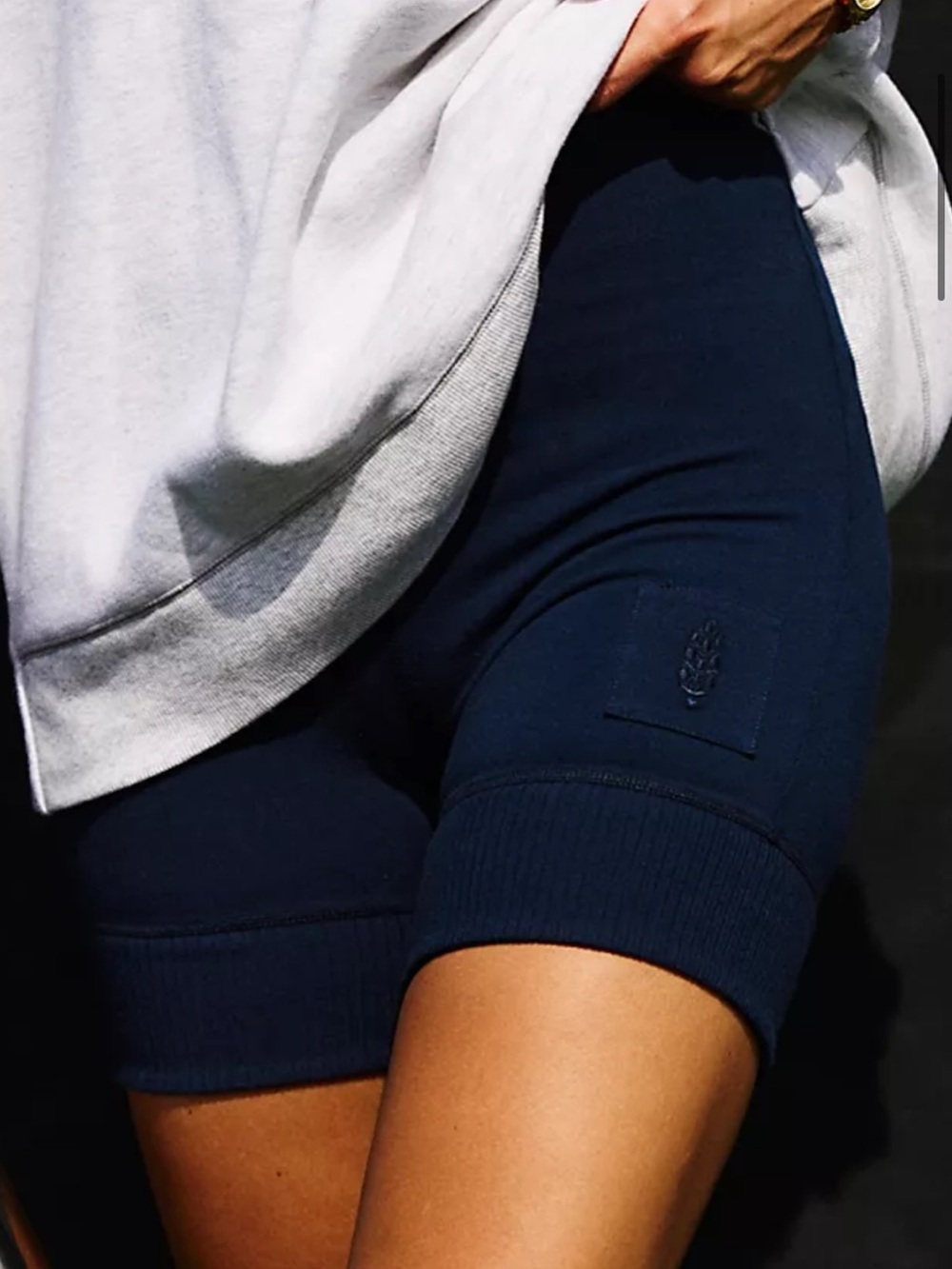 FP Movement Cotton Biker Shorts with Logo